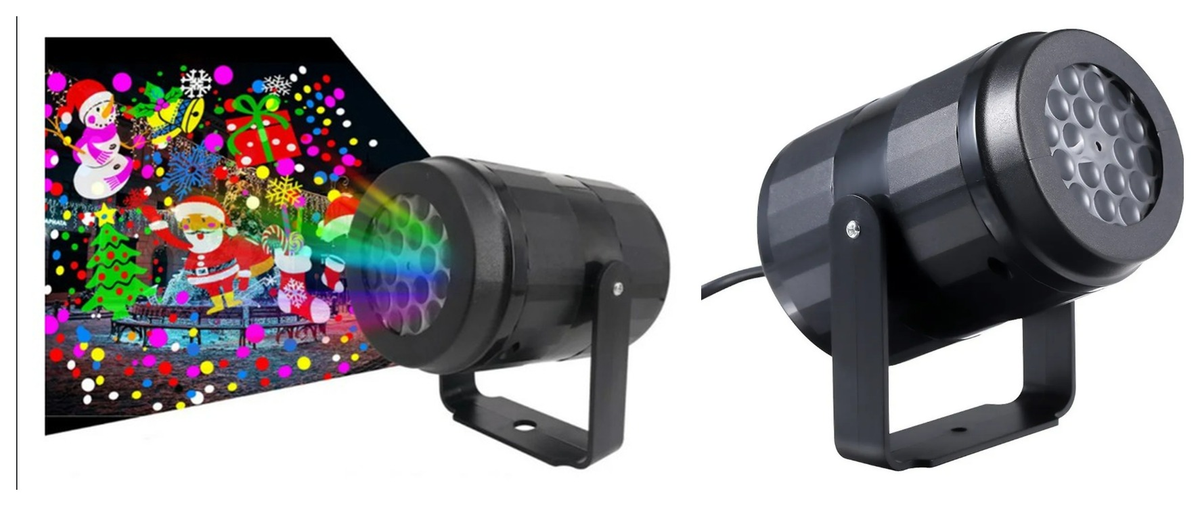 PROYECTOR NAVIDEÑO LASER LED 16 FIGURAS